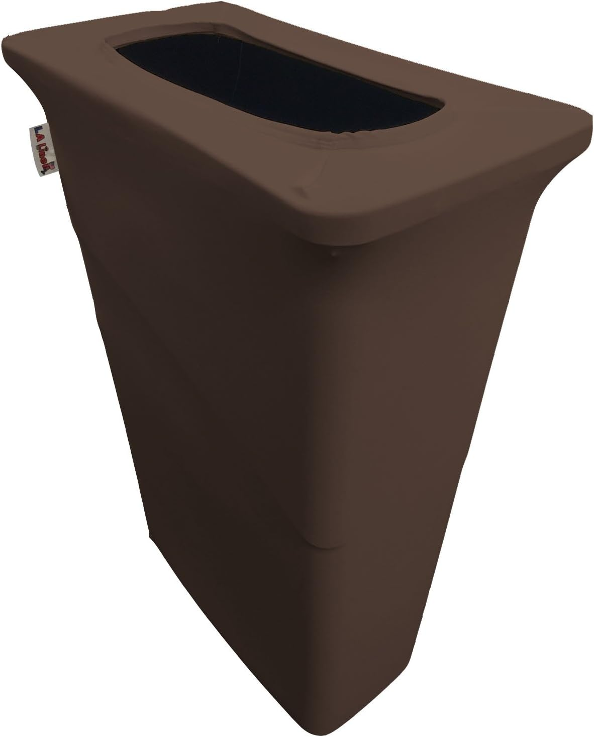 LA Linen Stretch Spandex Trash Can Cover for Slim Jim 23-Gallon, Royal Blue