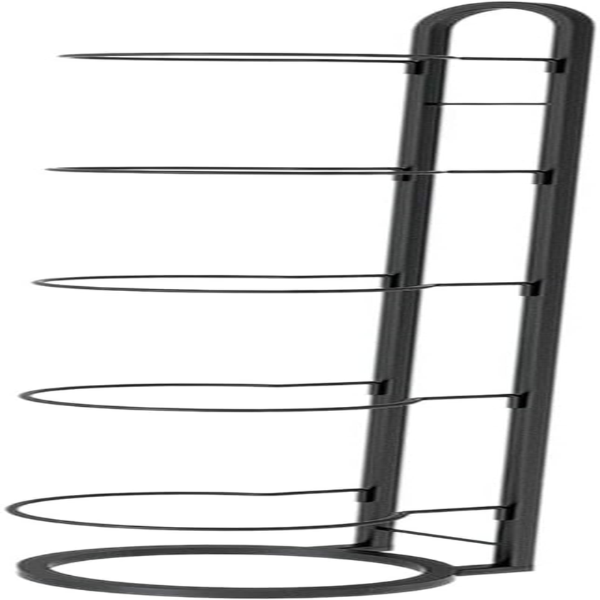 Vaveren Indoor Basketball Rack Basketball Storage Shelf 5 Tier Ball Rack Vertical Ball Storage