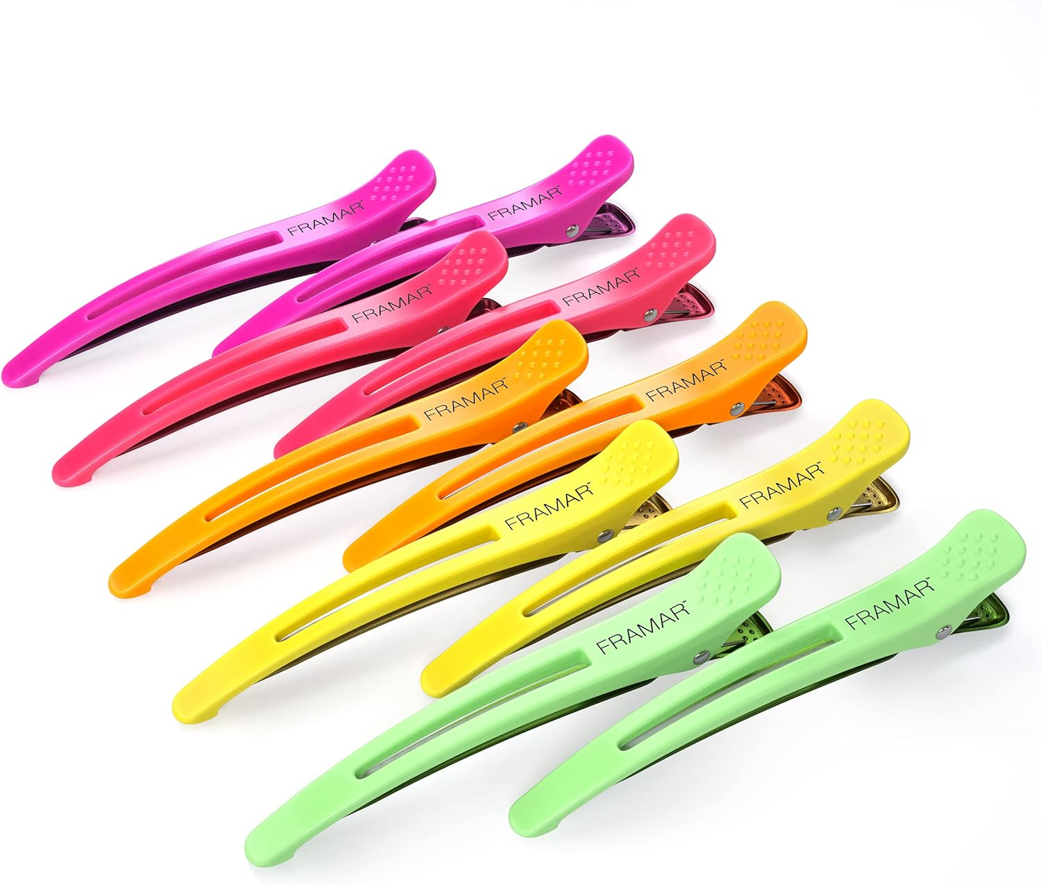 FRAMAR Neutral Sectioning Hair Clips &ndash; 10-Pack No Crease Hair Clips for Styling & Sectioning for Girls