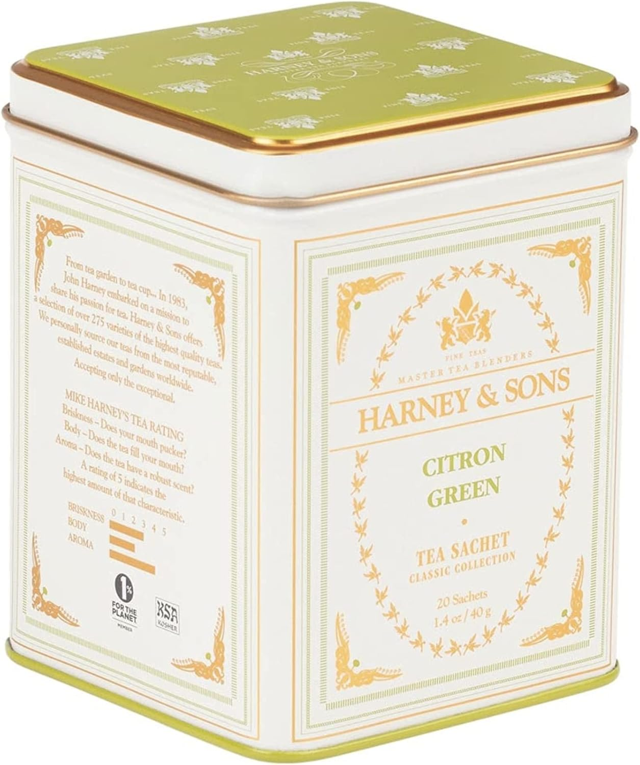 Harney & Sons Citron Green Tea, 20 Sachets image number 5