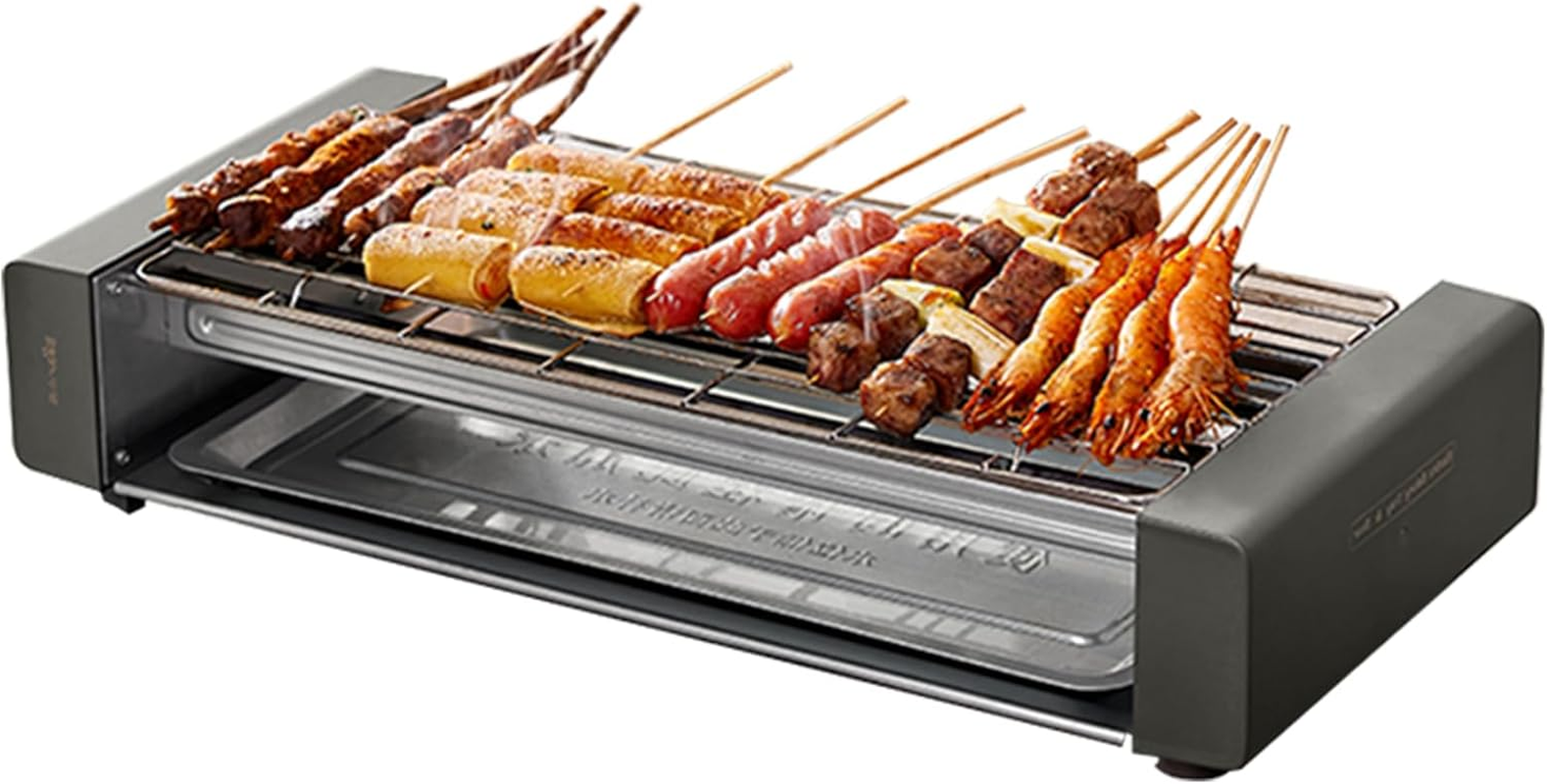 TECHBEAR Electric Grill, 2000W Indoor Smokeless Grills for Kitchen with Grill Net, Knob Temperature Control, Detachable and Washable, Dishwasher Safe image number 6