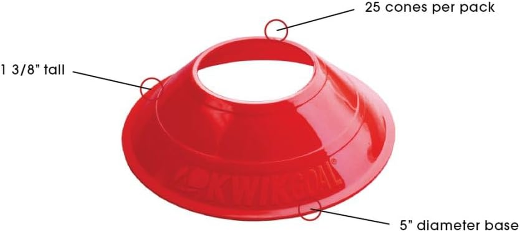 Kwik Goal Mini Disc Cones, Pack of 25 image number 6