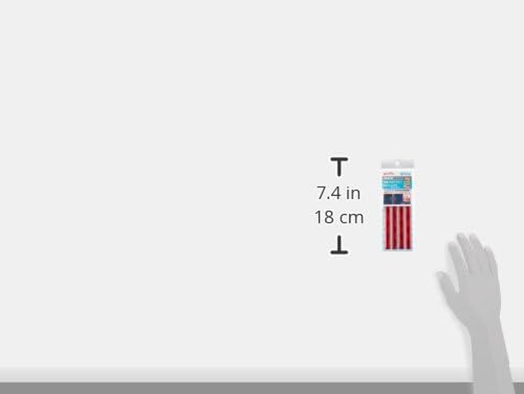 Amon V756 Reflective Protector, Red, Adhesive Included, Width 0.4 X Length 3.7 X Thickness 0.08 Inch (10 Mm) X Length 3.7 Inches (95 Mm) X Thickness 0.08 Inch (2 Mm), Pack of 4 - Reflective Lens/Red image number 6