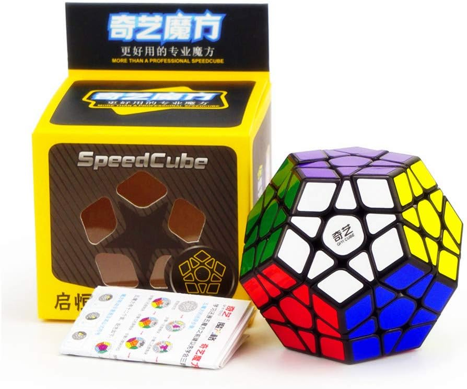 Cuberspeed Qiyi Megaminx Black Magic Cube Mofangge Qiyi Qiheng Black Megaminx Speed Cube image number 4