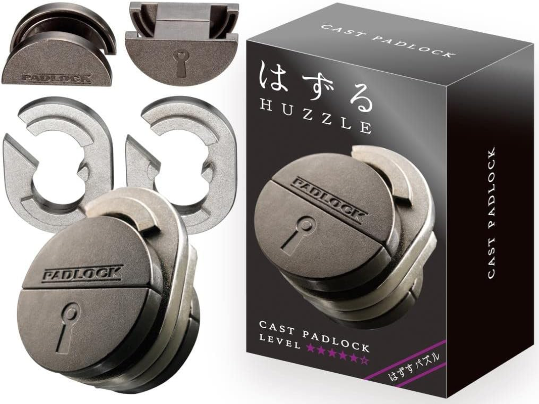 Hanayama Huzzle Level 5 Cast Padlock Puzzle