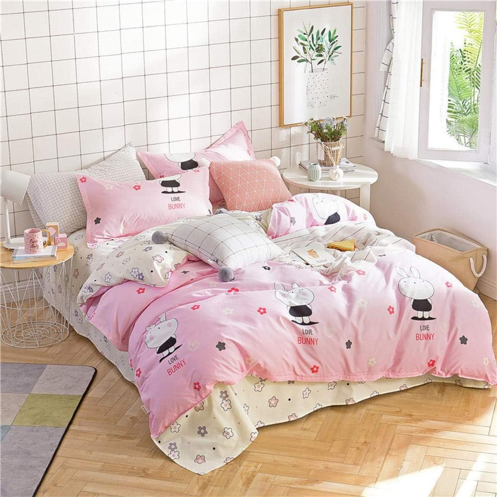 Solstice Home Bedding Sets Textile Pink Flamingo Love Girls Adult Teen Linen 3/4Pcs Duvet Quilt Cover Pillowcase Bed Sheet Queen|Bedding Sets|