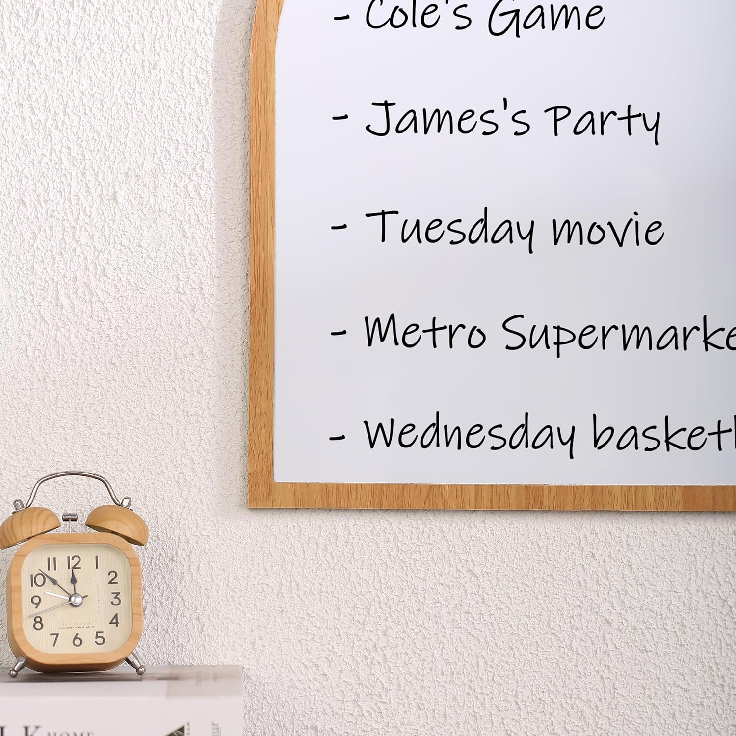 Mr. Pen- Dry Erase Board, 16" X 12", Wooden Frame, Boho Design, Small White Board, White Board for Kids, White Board for Students, Small Dry Erase Board, Mini White Board image number 6