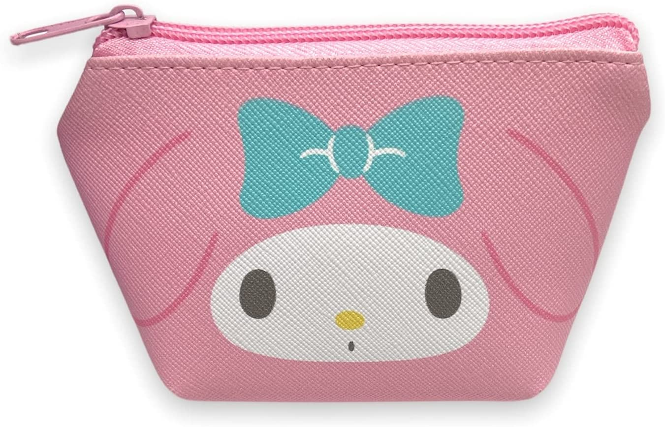 Sanrio My Melody Face Boat Type Cosmetics Small Pouch Bag 4.3 in (W) &times; 3 in (H) &times; 2 in (D) for Adult Use, Pink, Size: about 4.3 in (W) &times; 3 in (H) &times; 2 in (D), Cosmetics Mini Pouch image number 5