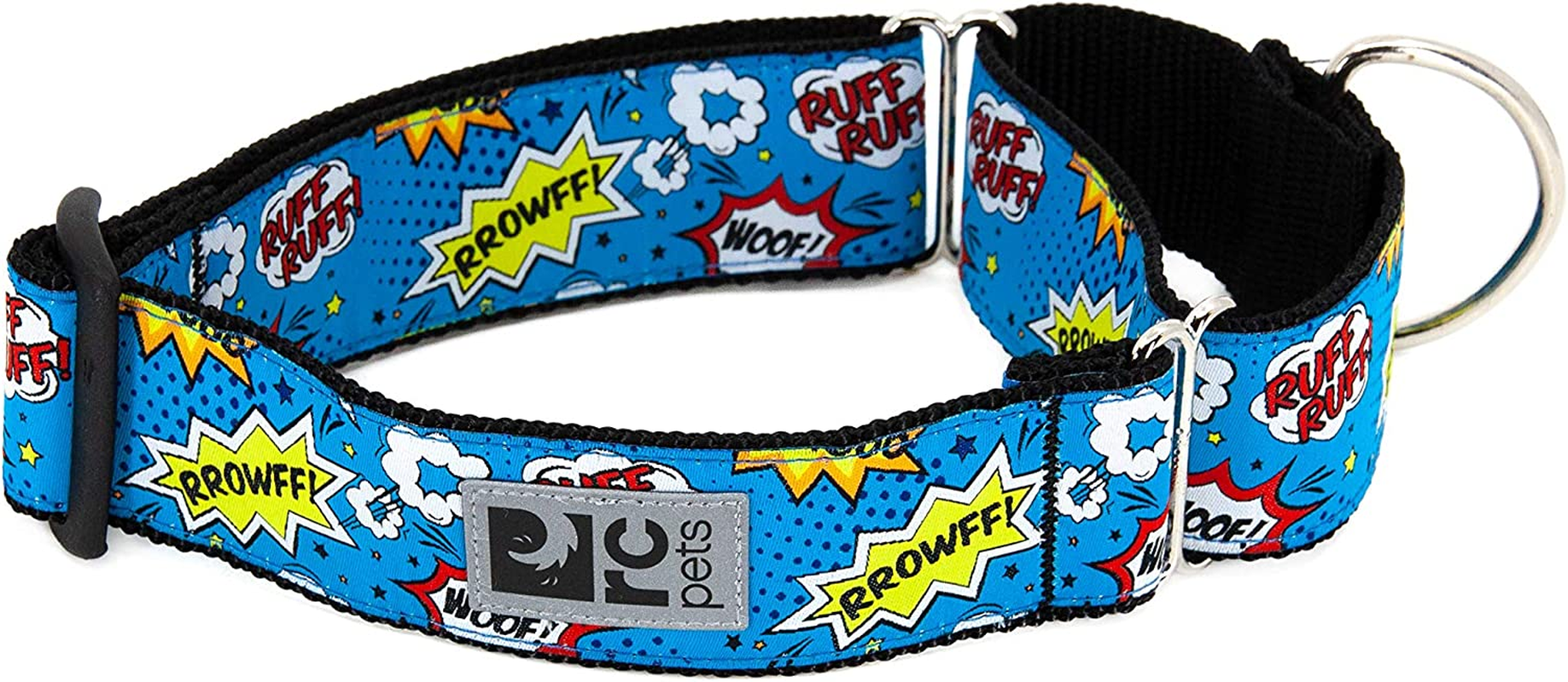 RC Pet Products 1-1/2-Inch All Webbing Martingale Dog Collar, Medium 12 to 20-Inch, Tan Tartan