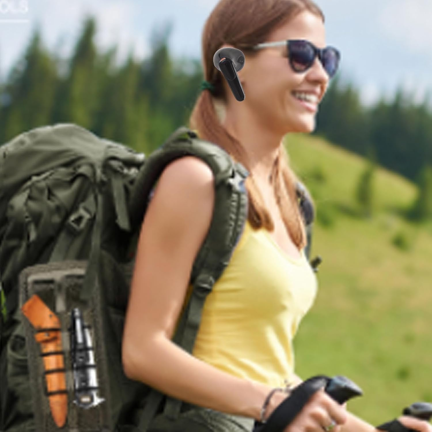 ASHATA AI Translation Earbuds 164 Languages, Translator Earbuds Real Time with APP, 3 in 1 Headphones Translating Device, Noise Reduction, for Travel and Business image number 4