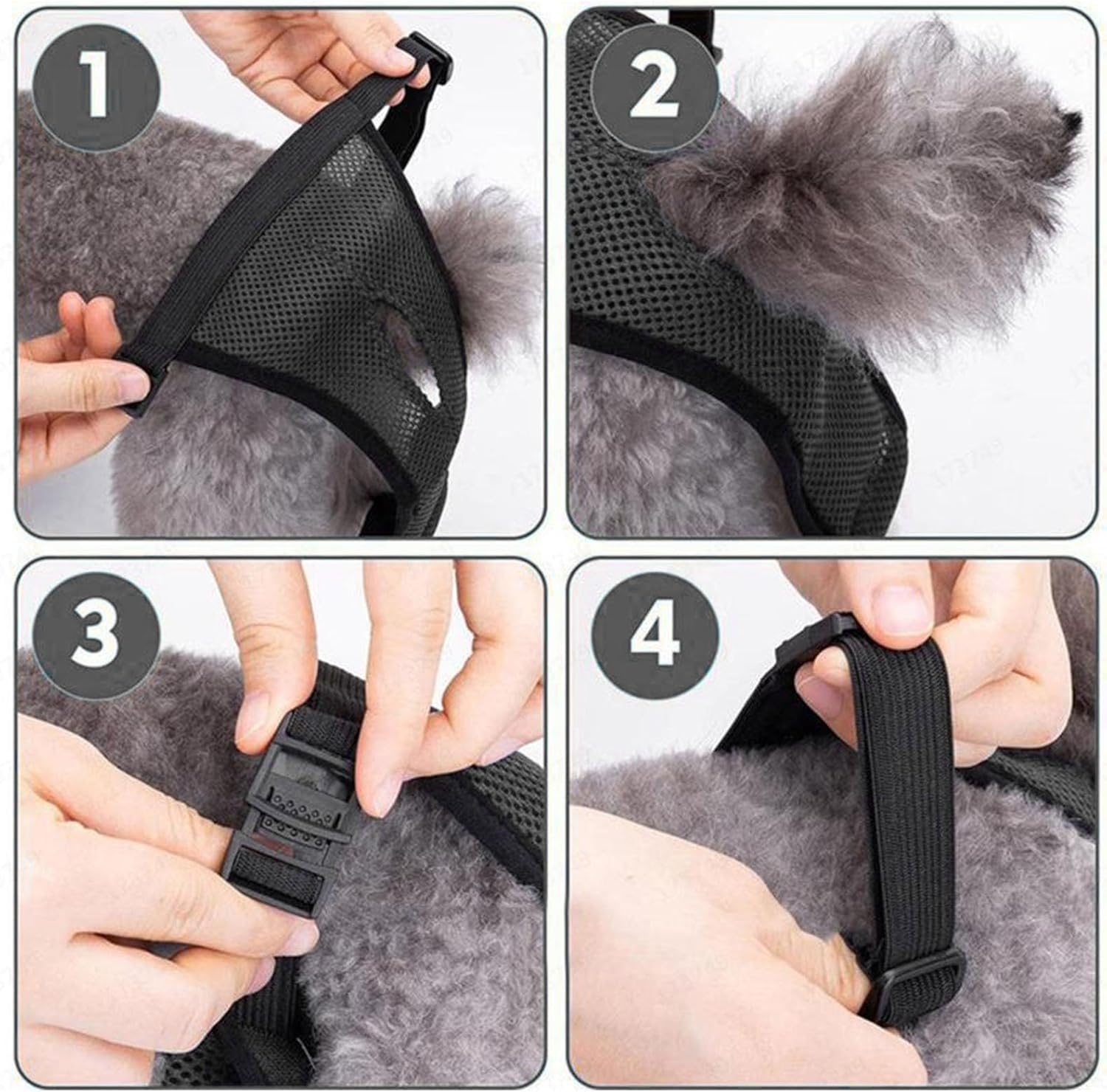 Heat Pants for Female Dogs, Protective Pants, Washable Heat Pants, Menstrual Pants for Female Dogs, Reusable Dog Nappies, Dog Trousers, Female Heat Trousers, Dog Nappies, Black image number 4