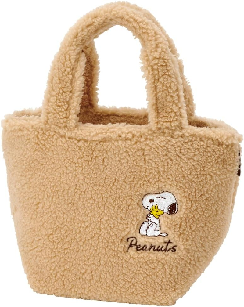 Skater KCOB2-A Snoopy Corduroy Fabric, Insulated, Thermal Lunch Bag, 11.8 X 4.7 X 7.1 Inches (30 X 12 X 18 Cm)