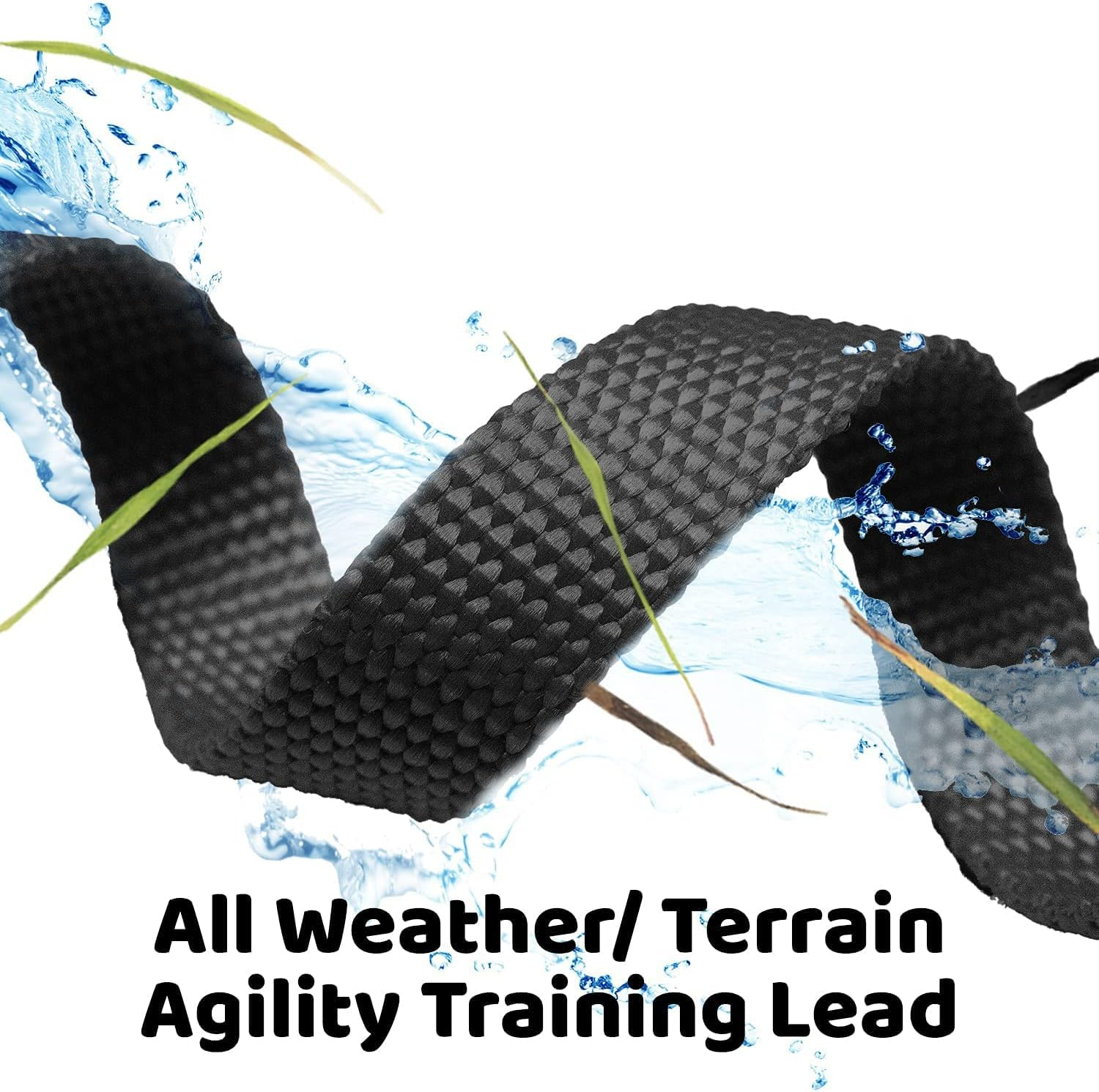 15M Long Dog Lead for Training & Outdoor &ndash; Lightweight Nylon Dog Leash with 360&deg; Tangle-Free Swivel Hook, Waterproof for Recall, Hiking, Camping (Blue) - Blue image number 2