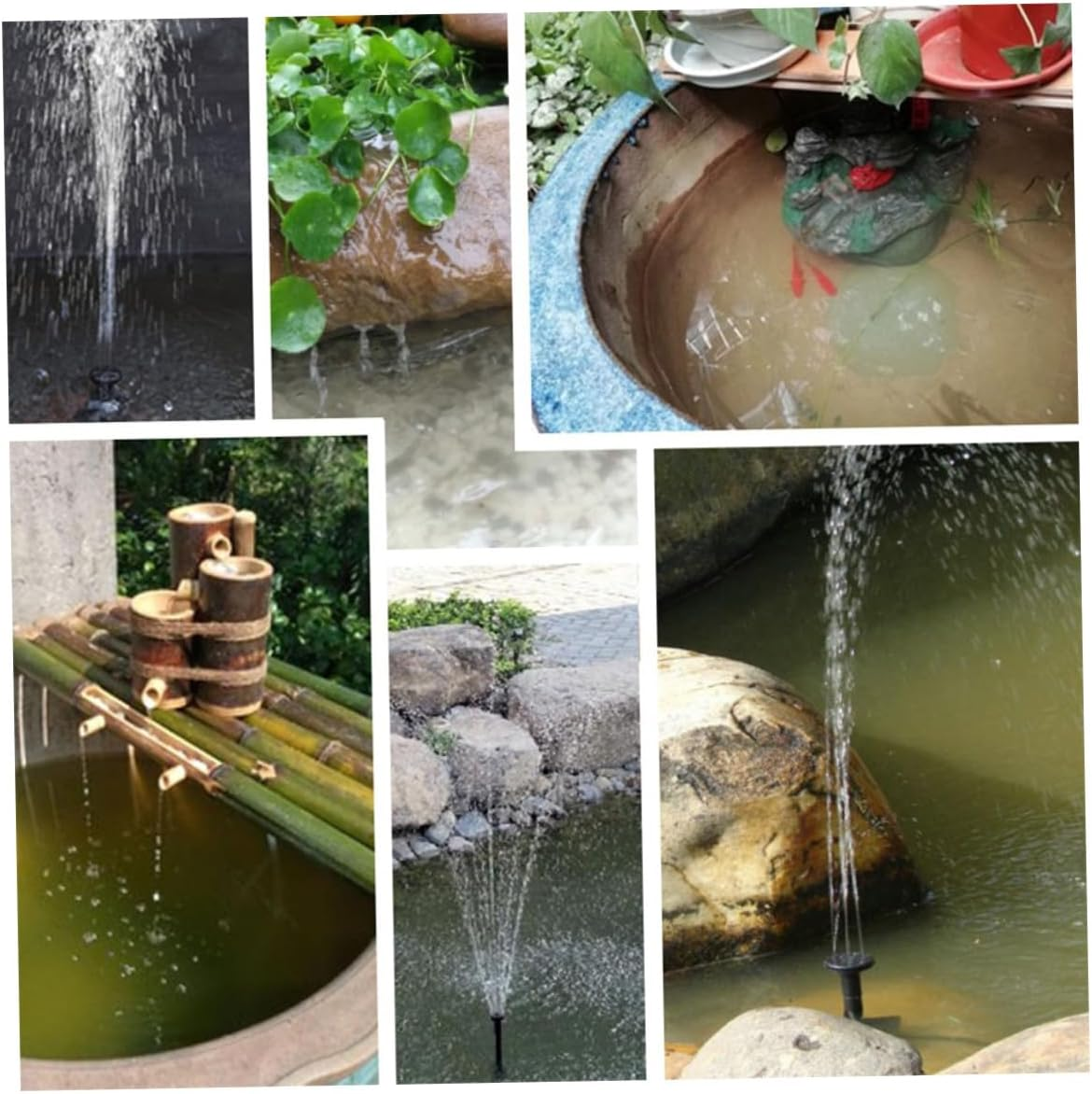 UKCOCO 4W Solar Floating Fountain Water Pump Outdoor Mini Garden Pond Aerobic Water Fountain for Fish Pond Landscape Pool image number 2