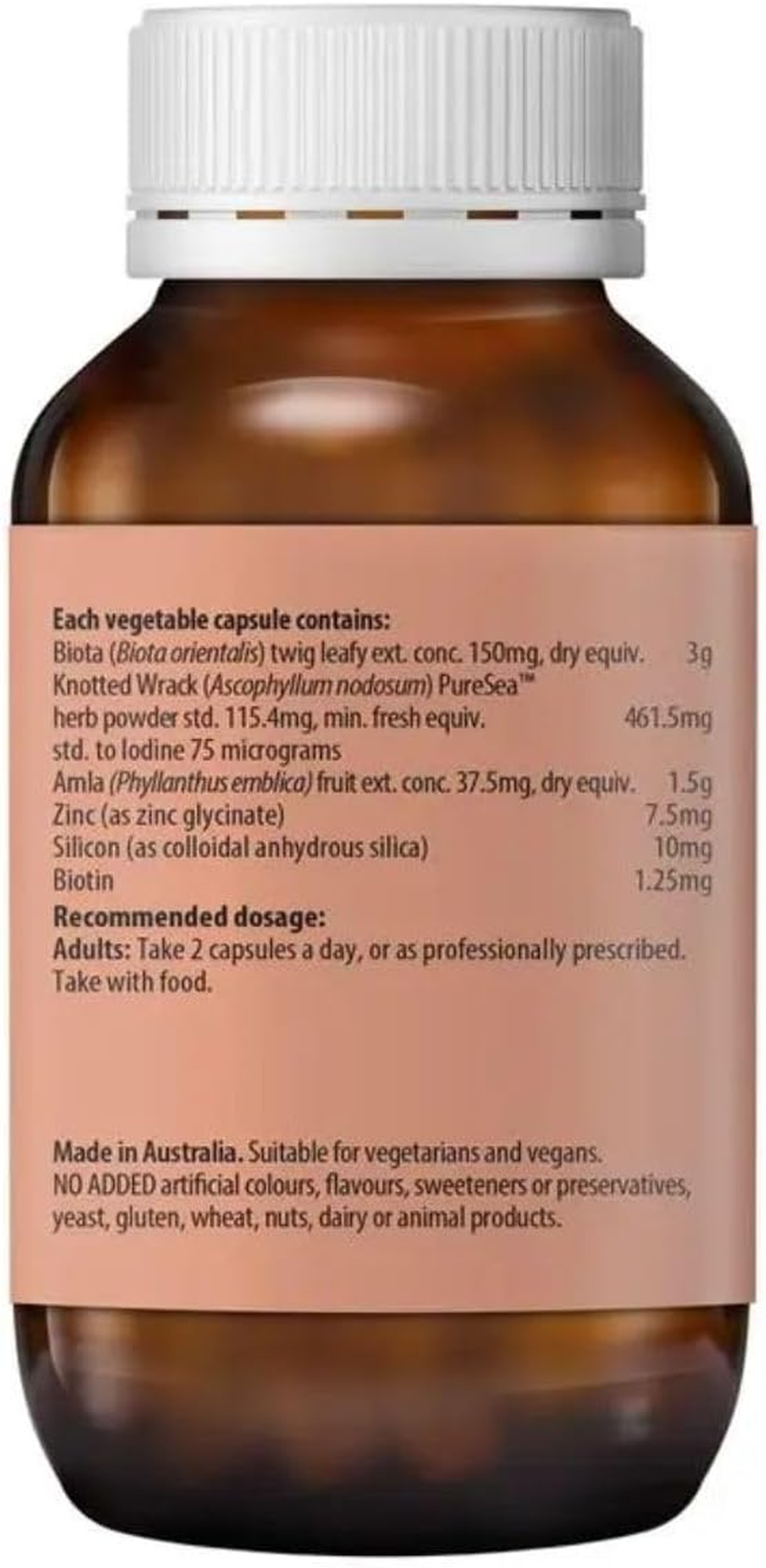 Fusion Health Hair Vitality 120 Capsules image number 1