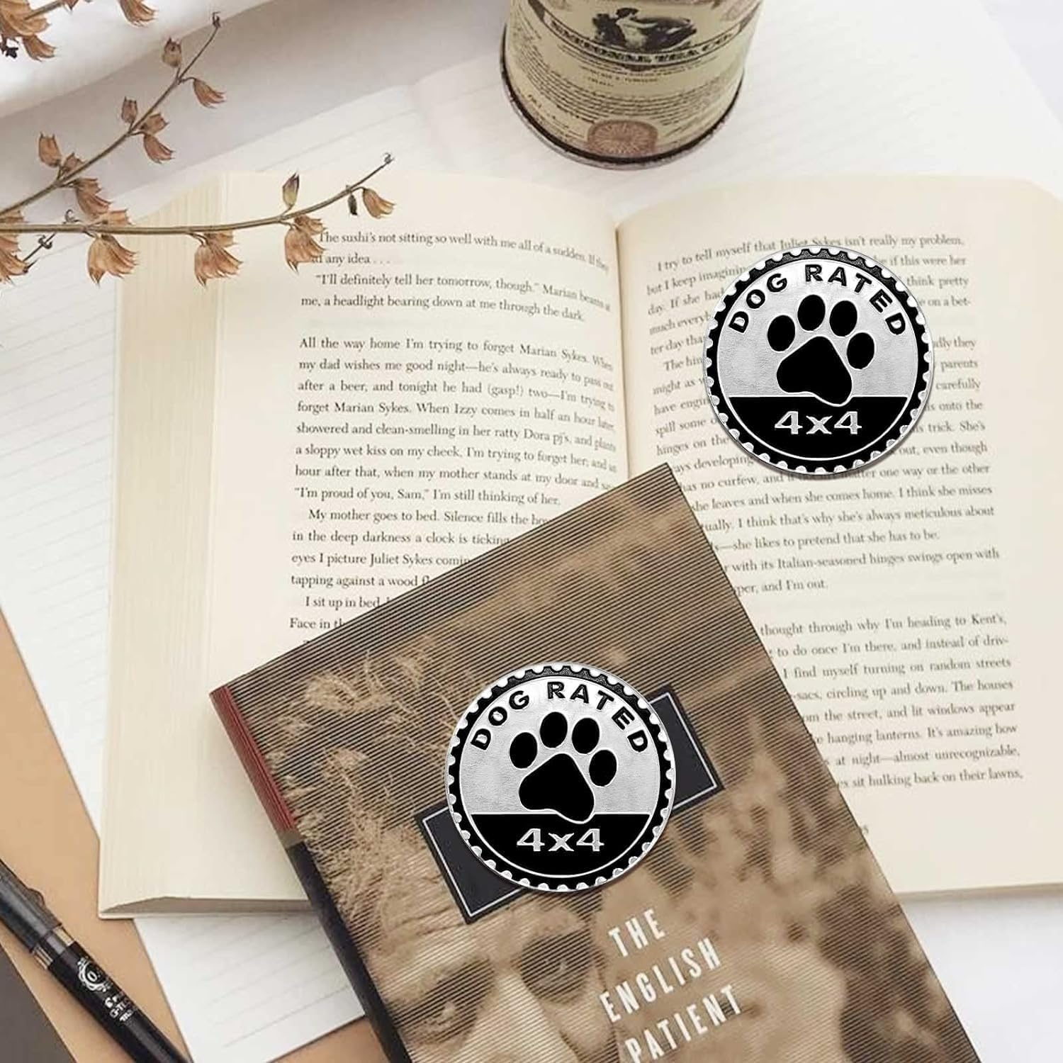 1Pc Black Dogs Badge Rated Car Emblem,4 X 4 Metal Automotive Badge 3D Metal Car Badges Emblems round Emblem Decals Stickers Compatible with Jeep Wrangler Vehicles Trucks Suv,Automotive