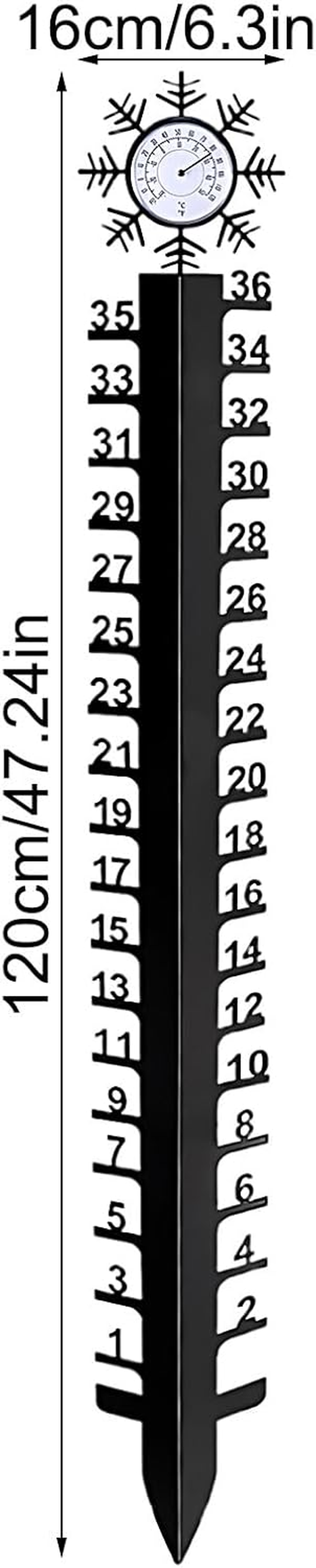 Snow Measuring Stick - Accurate Rain Measurement - Snowfall Measuring Gauge,For Garden Backyard Patio Outdoor Yard Water Winter image number 5