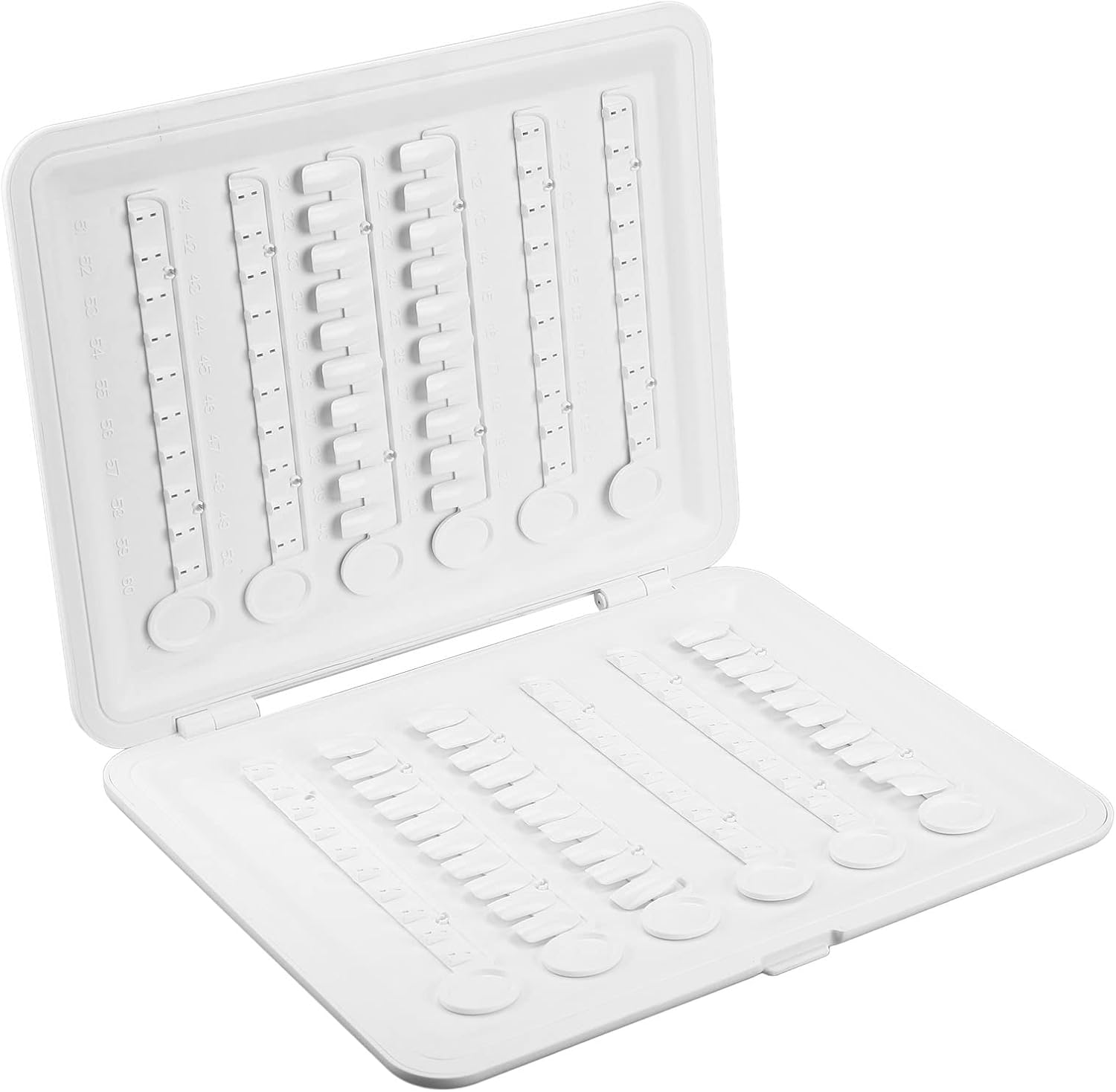 120 Nail Colors Display Book, Nail Polish Swatch Book, Nail Gel Polish Display Chart, with 120 False Nail Tips & 14 Nail Strips for Manicure Salon Studio Set (White)