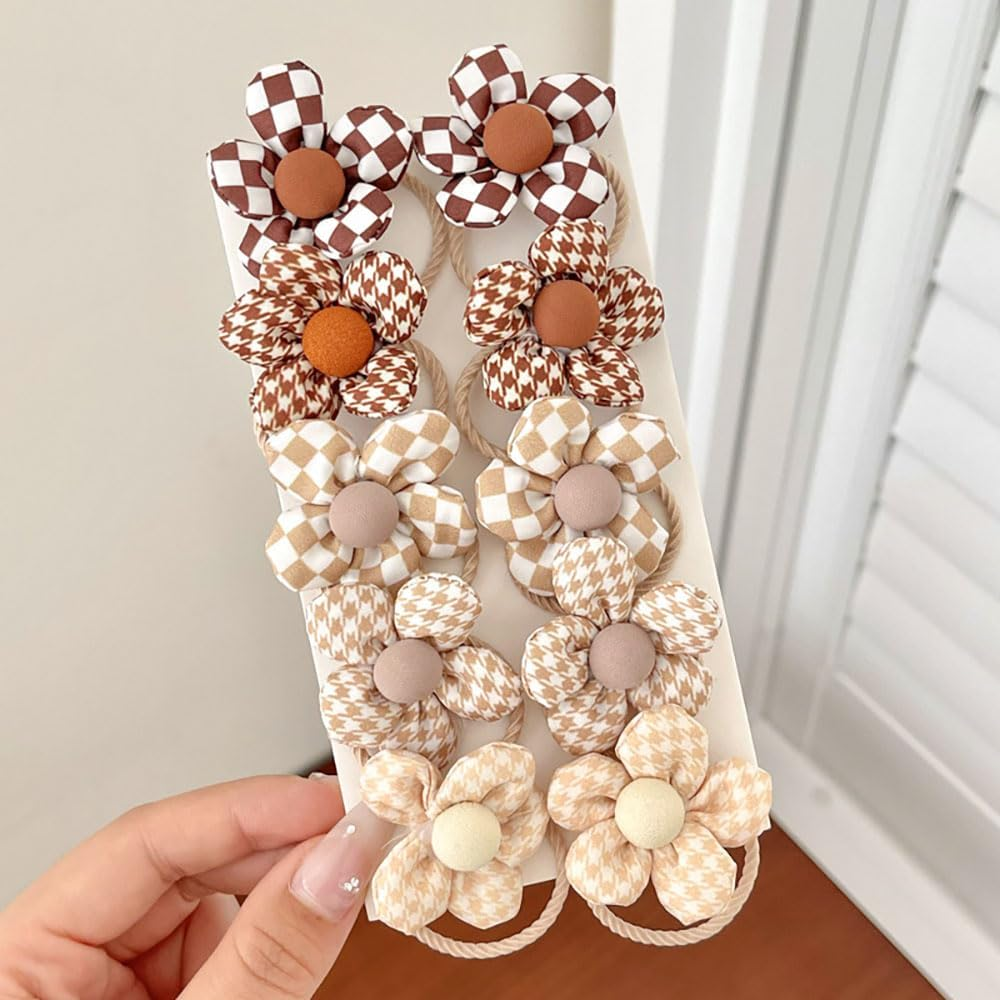 20Pcs Girls Hair Ties Toddler Hair Ties No Damage,Colorful Flower Hair Ties Kids Hair Ties Baby Hair Bands Small Ponytail Holders Soft Hair Ties,Cute Hair Ties Toddler Hair Accessories for Girls image number 4