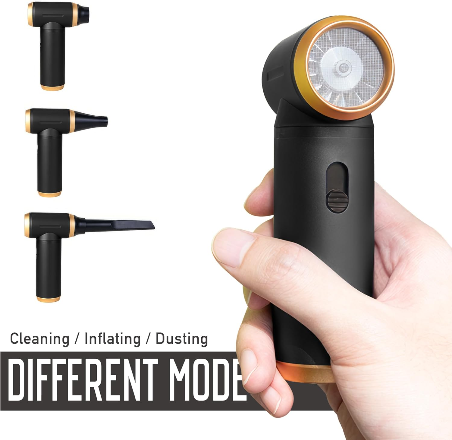 Compressed Air Duster, Electric Air Duster 80000 RPM Keyboard Cleaner Mini Air Blower for Computer Cordless Air Dusters Can Rechargeable for PC Cleaner All Metal, Air Blower Mini Electric Air Duster image number 5