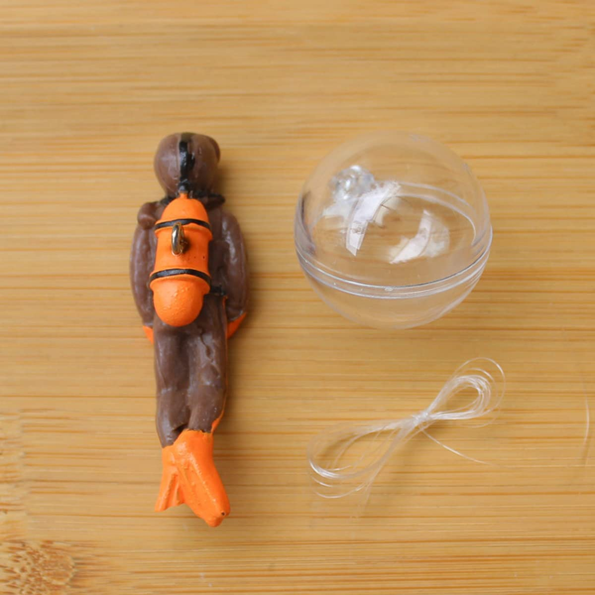 2Pcs Little Diver Aquarium Decoration - Floating Accessories for Fish Tank - Playmate Suitable for All Kinds of Fish and Tanks