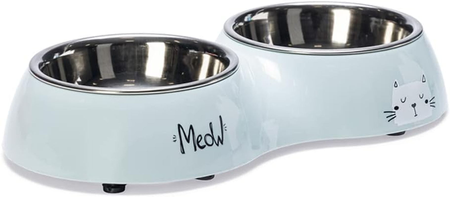 Karlie Rana Cat Bowl Dinner Set 2 Light Blue 522654 400 Ml image number 6