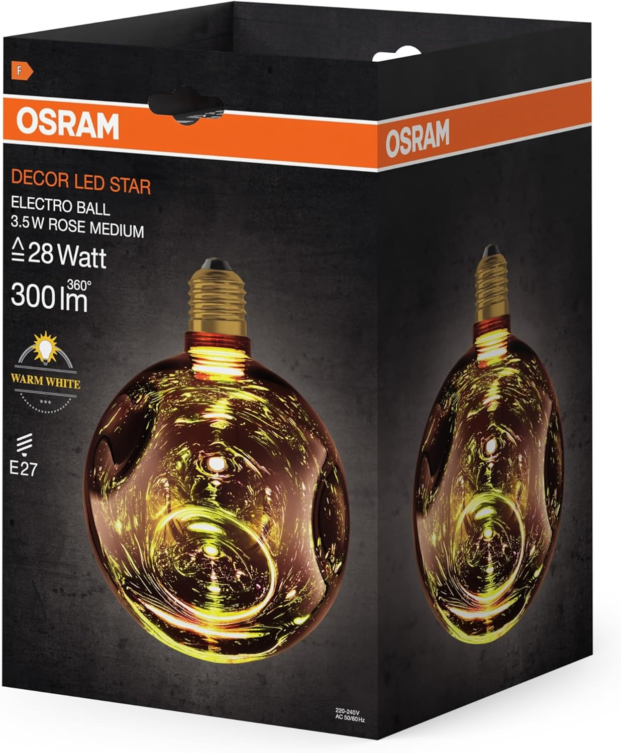 OSRAM Decorative LED Lamp in Electric Glass in Electric Glass Medium Rose image number 1