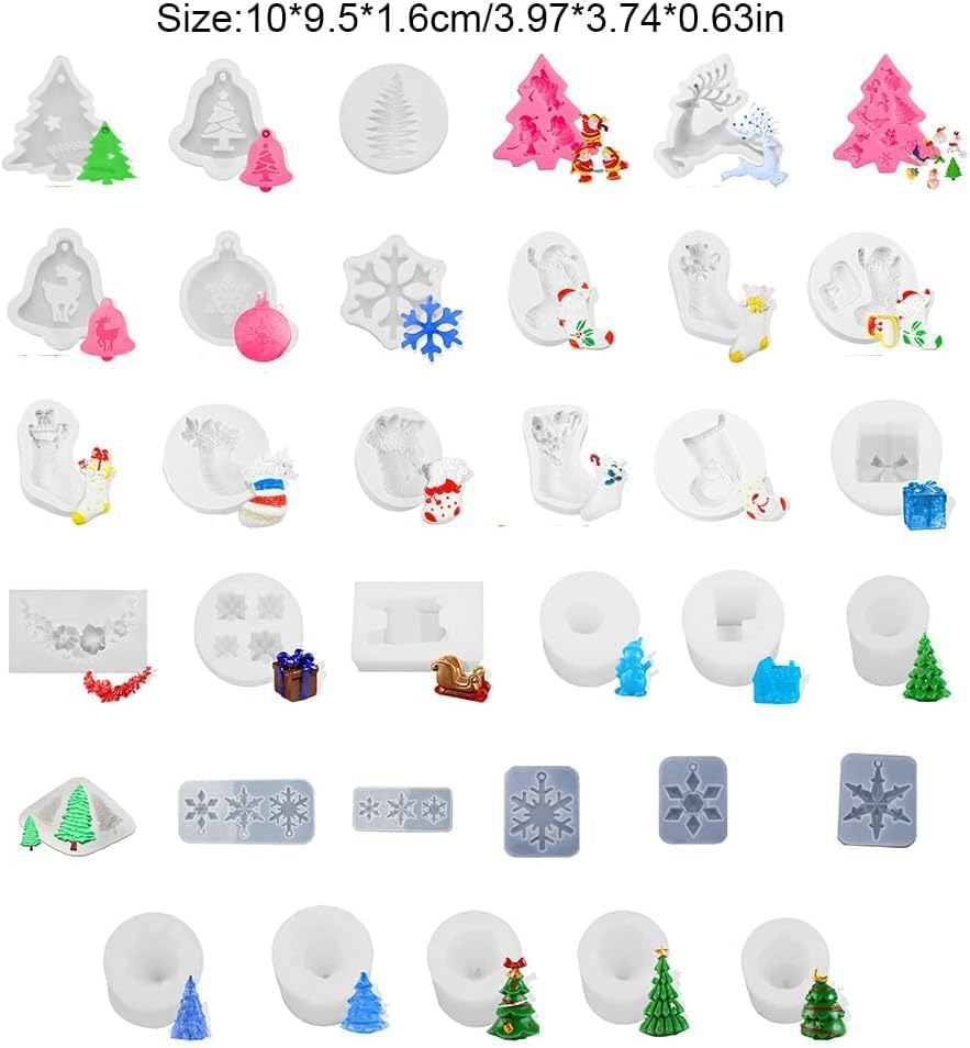 Biscuit Molds Kitchen Baking Handmade Christmas Themed Embossed Mould Dessert Fondant Casting Die Cupcake Chocolate, Smallthree Snowflake