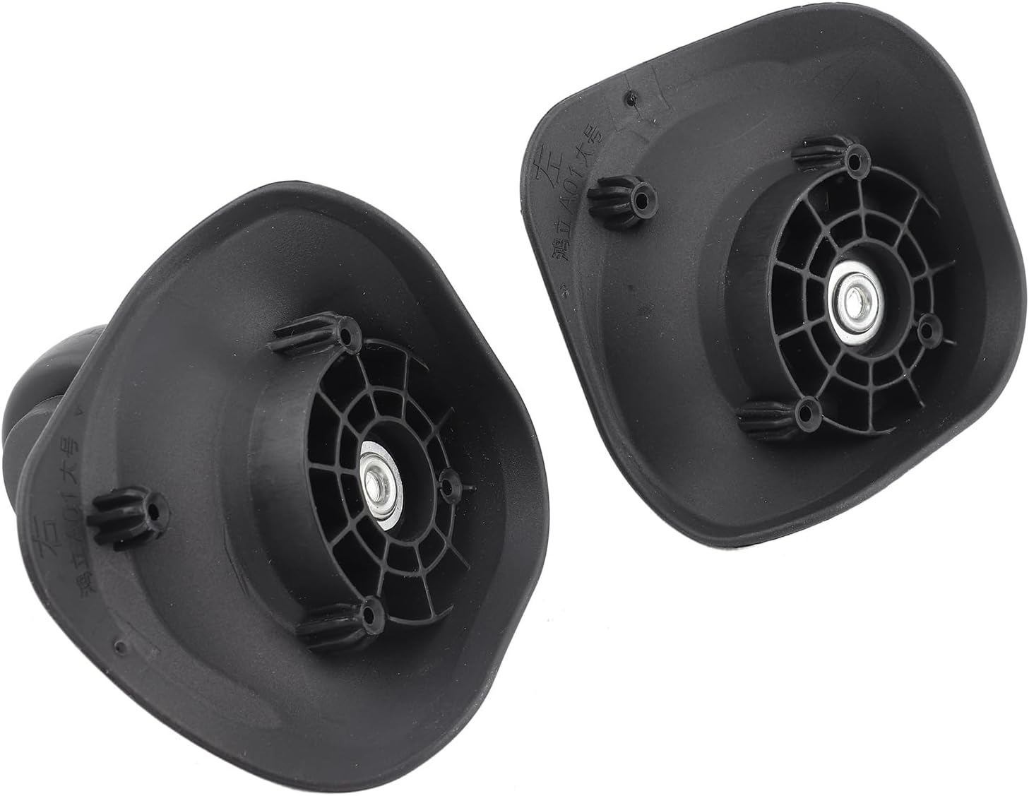 2Pcs PVC Luggage Wheels,Single Roller Double Bearing Luggage Wheels Replacement for Suitcase Accessory Mountaineering Camping Supplies