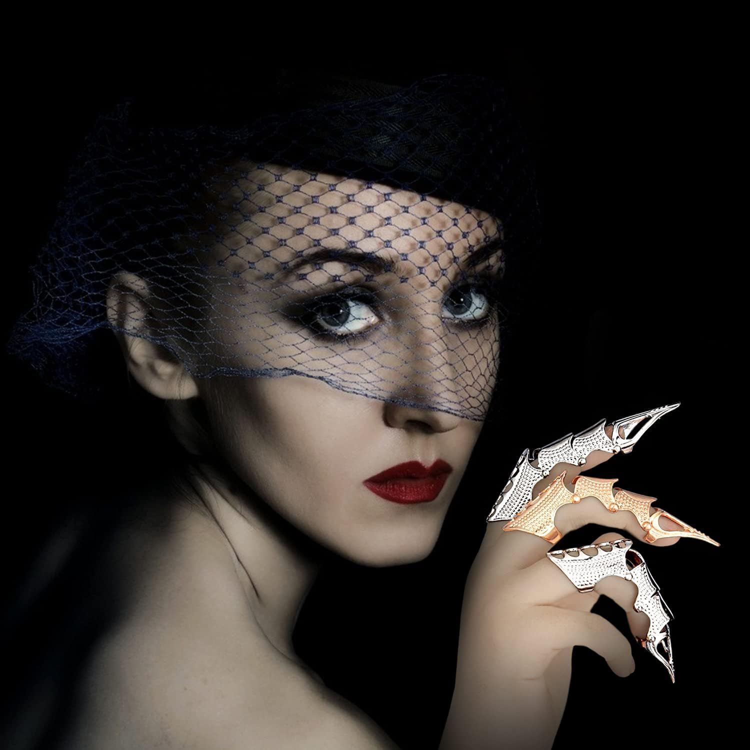 1 X Cosplay Dangan Ronpa Super Danganronpa 2 Gothic Celestia Punk Finger Bone Ring image number 6