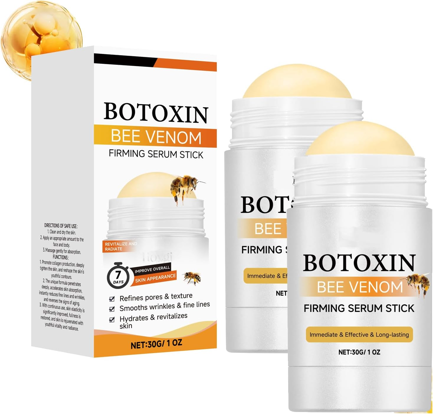 2PCS Firming Serum Stick Cream Australia,Facial Skin Care Products,Wrinkle Removal Cream for Face and Body,Anti-Wrinkle,Tighten and Lifts Moisturizer image number 1