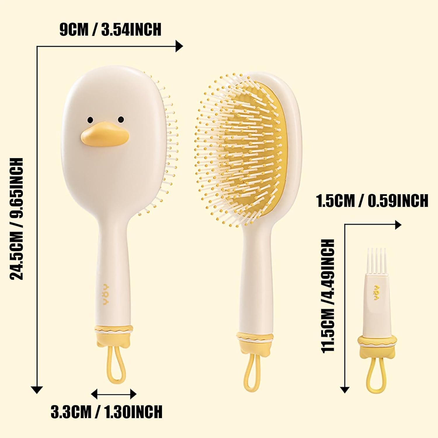 Mivpzisk Air Bag Massage Comb - Shaping Comb Cleaning Hair Brush - Anti-Static Detangling Brushes Effortless Shaping Comb Cleaning Hair Brush image number 2