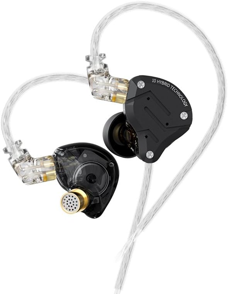 Keephifi KZ ZS10 Pro In-Ear Monitor, 4BA+1DD Hybrid Driver, Sandstone Black, Wired, In-Ear Headphones, Stage Monitor image number 6