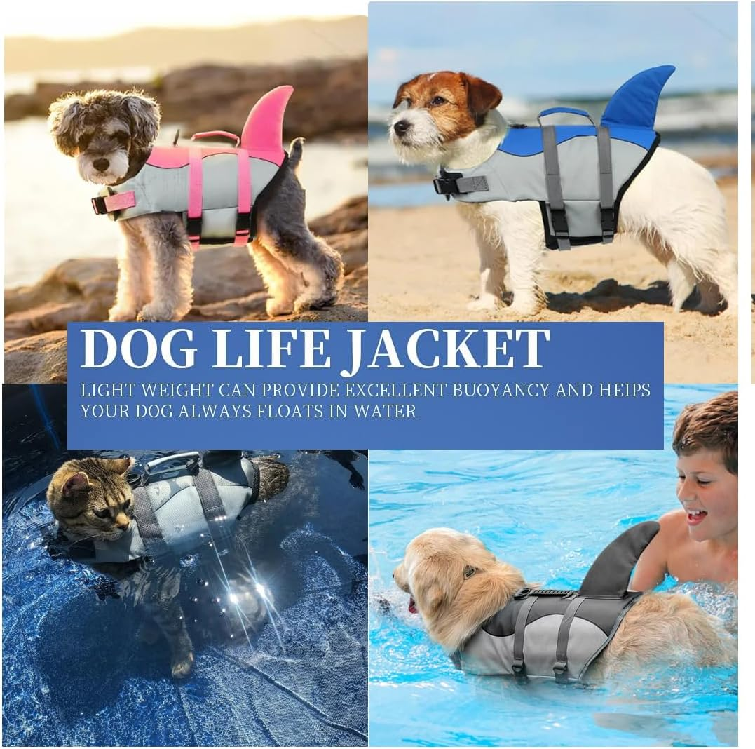 Dog Life Vest, Life Vest for Small, Medium and Large Dogs with Handle and Reflective, with Good Buoyancy, for Pool, Beach and Boat, Orange S image number 2