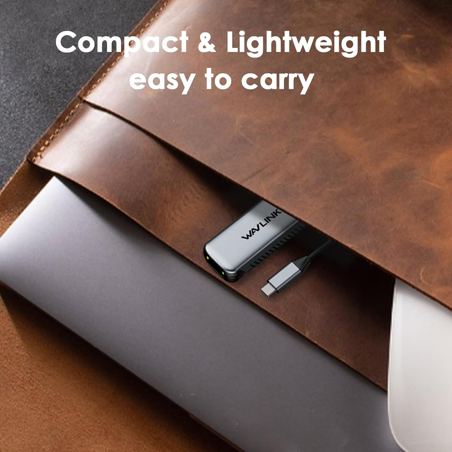 WAVLINK 5Gbps USB C to Ethernet Adapter, 5000Mbps USB-C to RJ45 Network Converter, Aluminum Case for Windows, Mac OS, Ipad OS and More, RTL8157 Chipset, (5Gbps Need Type-C > 3.2) image number 4