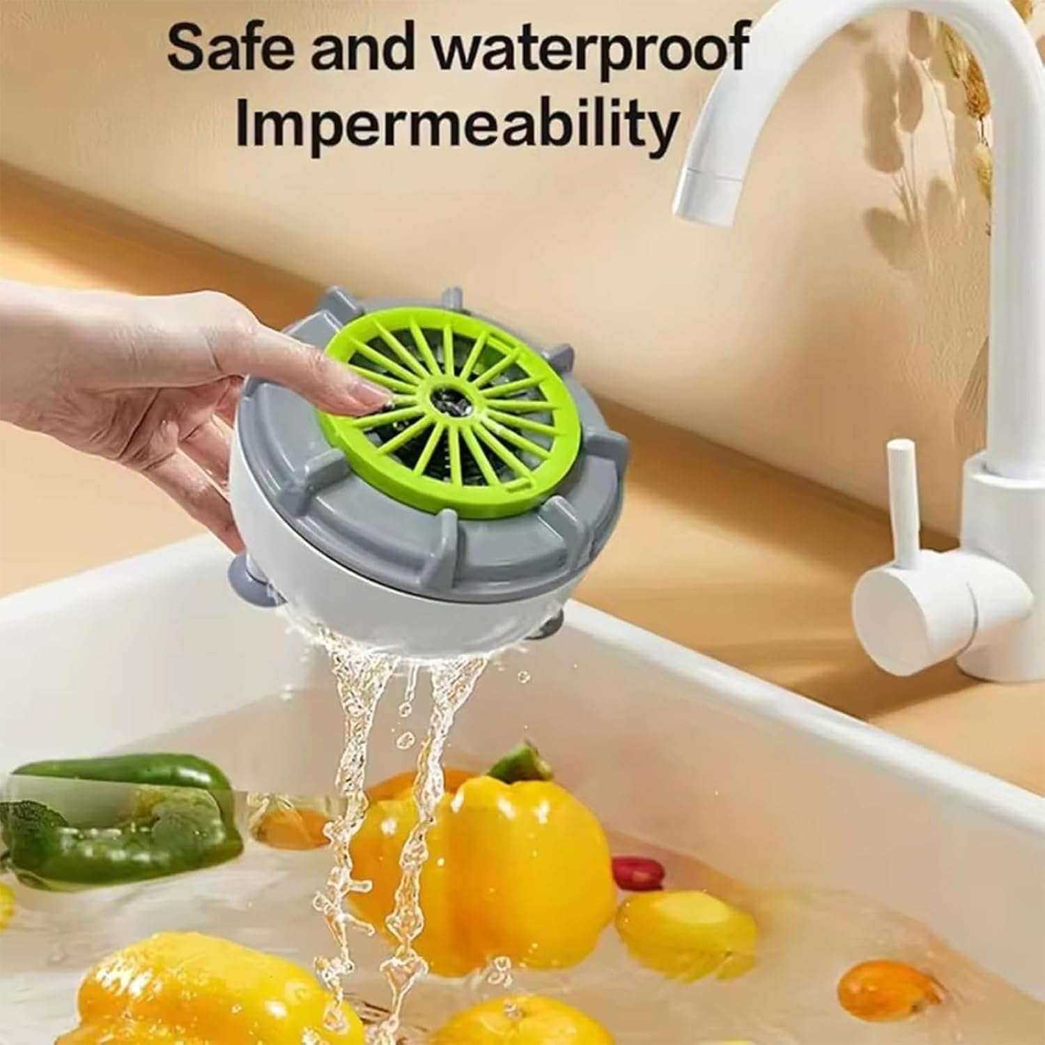 Seattleget Efficient Portable Fruit and Vegetable Washers, Seattleget Ultrasonic Vegetable Cleaner, Rechargeable Fruits Washing Machine, for Cleaning Fruits, Meat, Vegetables (1 PCS) image number 5