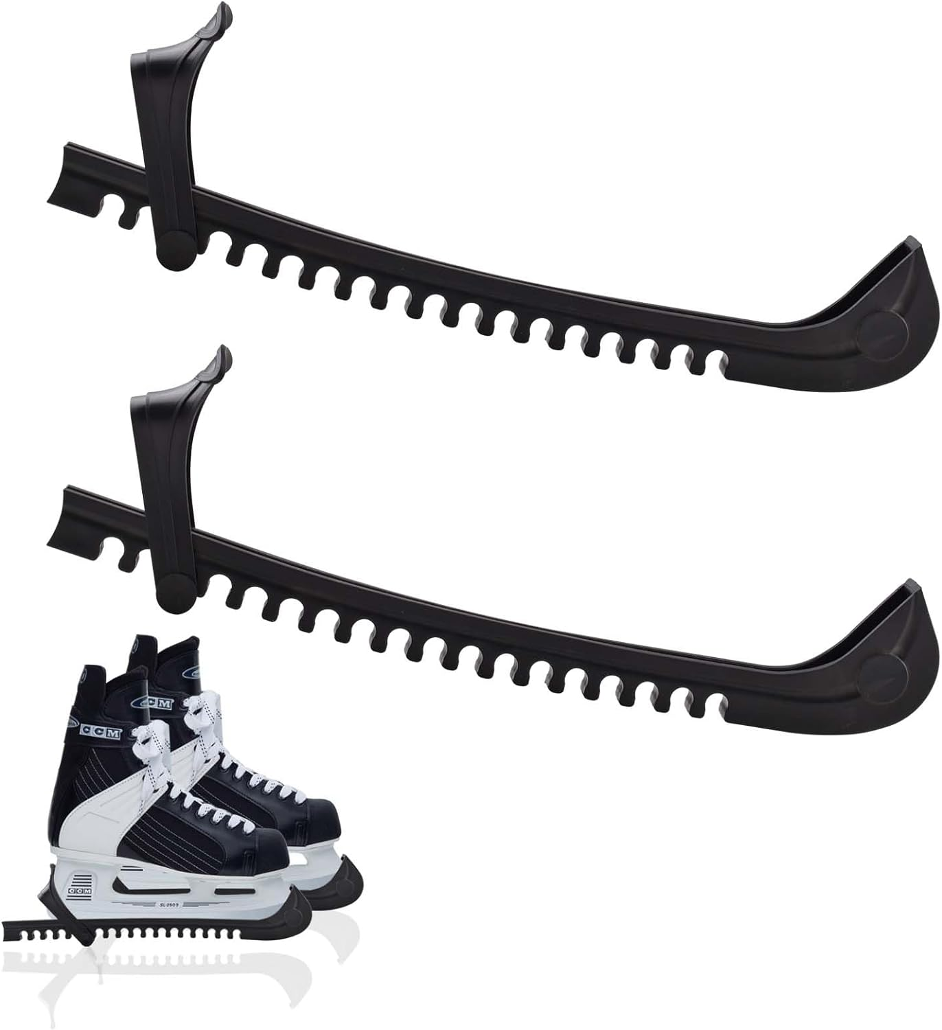 Ice Skate Guards, Hockey Skate Guards, Figure Skate Blade Guards, Hockey Stick Blade Protector for Ice Skating Shoes, Ice Hockey Skates Blade Covers, Ice Skating Accessories for Kids Adults image number 3