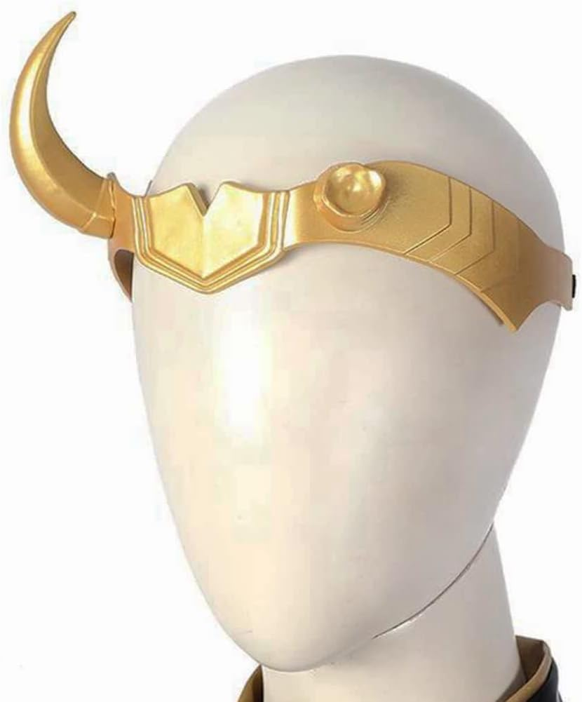 Loki Helmet with Horn Movie Thor Ragnarok Norse Mythology Loki Mask Helmet Cosplay Adult Halloween Costume Party Props - Loki'S Crown image number 2