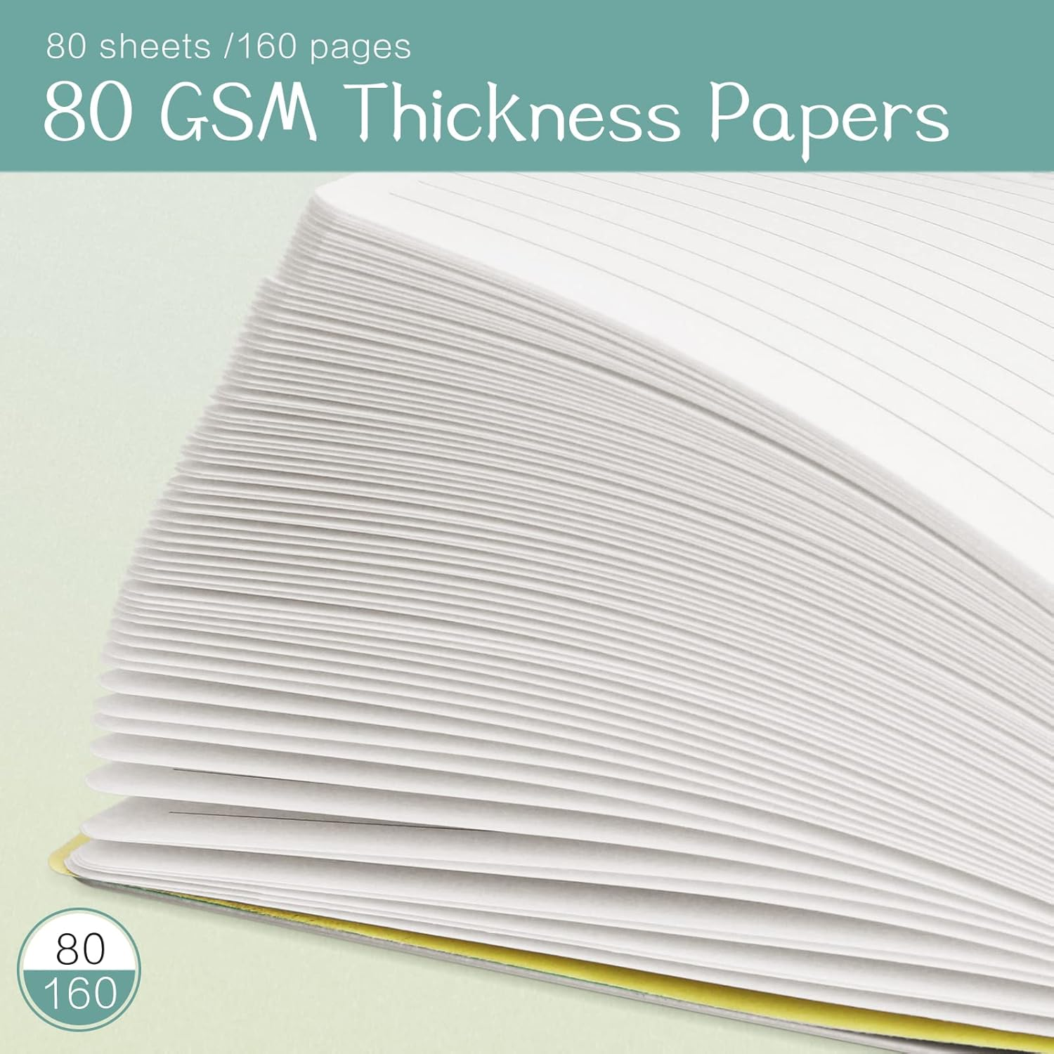 FYY A5 Spiral Notebook Set of 3 - Spiral Journal College Ruled Coil Notebook for School & Work with Hardcover and 80 Sheets/160 Lined Pages, 6 &times; 8 Inch, Marble image number 5