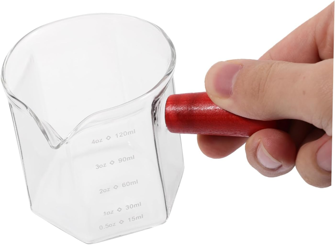 ABOOFAN Glass Milk Measuring Cup for Espresso Scale for Home Coffee Brewing and Milk Frothing image number 4