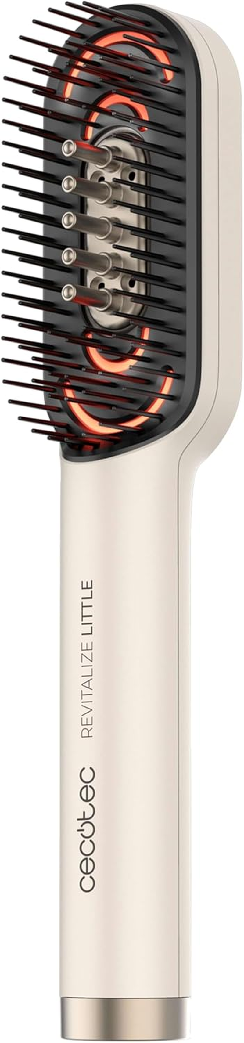 Cecotec Haircare Revitalize Little Repair Brush with LED Light, Serum Applicator and Vibration Massage, Nourishes, Repairs and Stimulates Hair Growth, 4 LED Lights image number 2