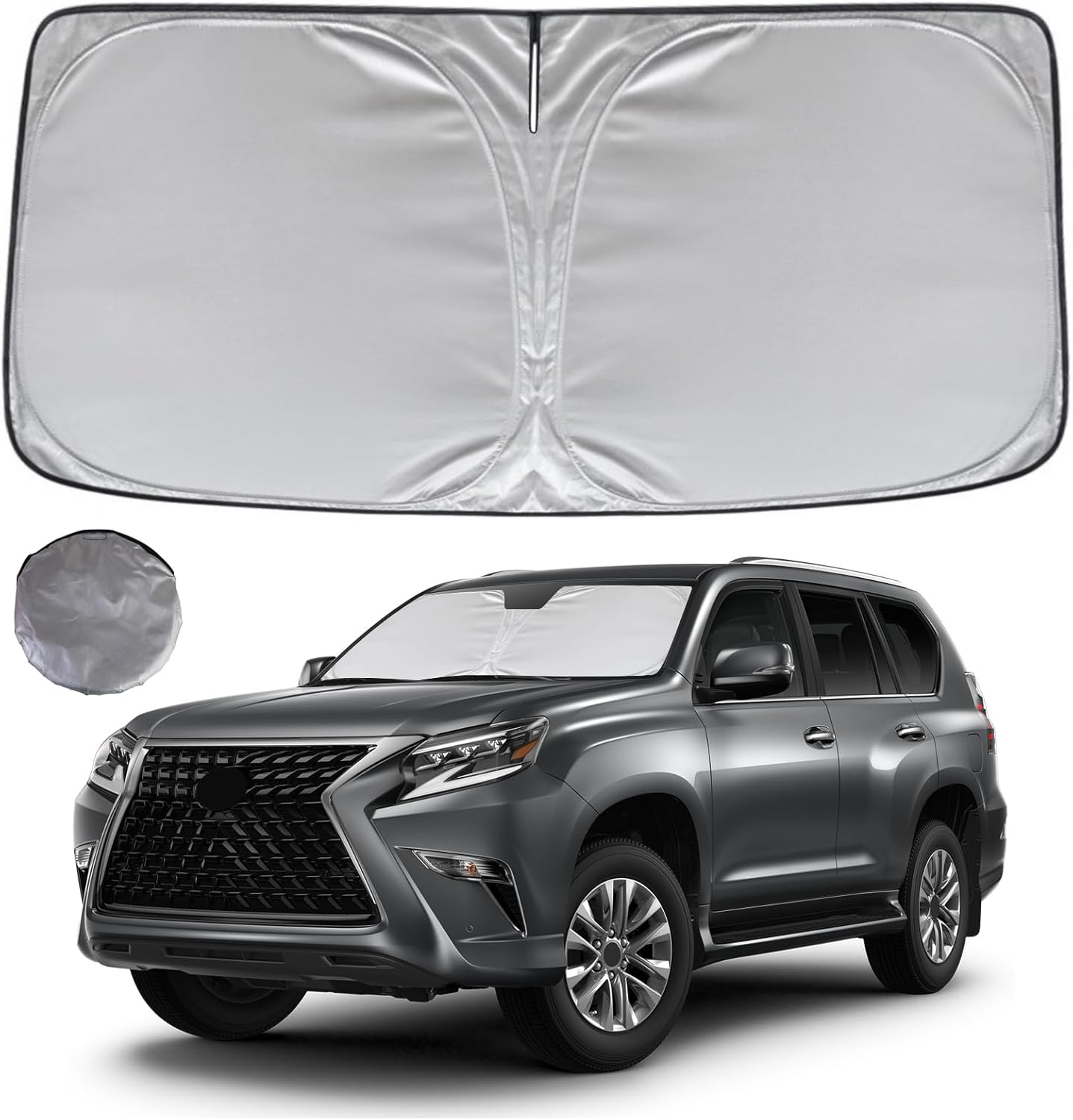 KAYZT Windshield Sun Shade for 2019-2024 Subaru Forester SUV Foldable Sunshade Front Window Custom Fit Car Accessories image number 6