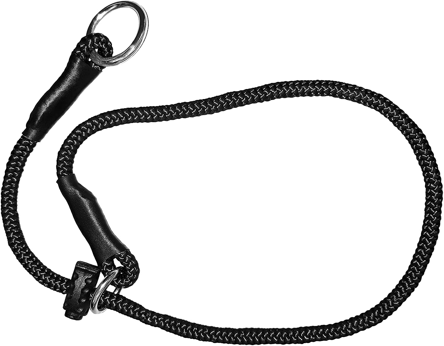 Dingo Gear Choke Collar for Dog Training Handmade of Cord with 1 Limiter Waterproof Black image number 6