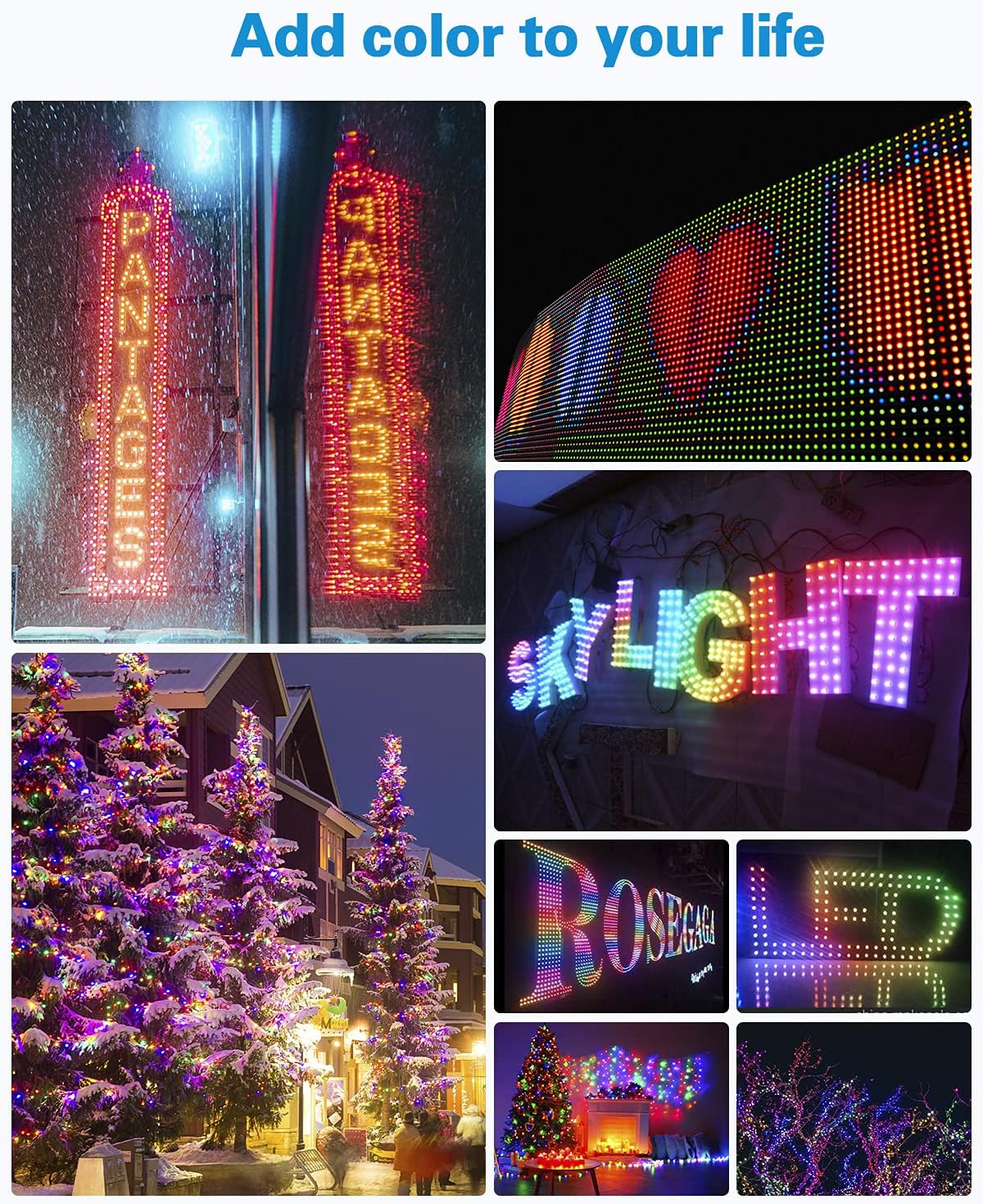 ALITOVE 500Pcs WS2811 12Mm Diffused Digital Dream Color RGB LED Pixel String Light Individually Addressable LED Pixels Module for LED Screen Wall Outdoor Advertising Board Signs IP68 Waterproof DC 5V image number 1