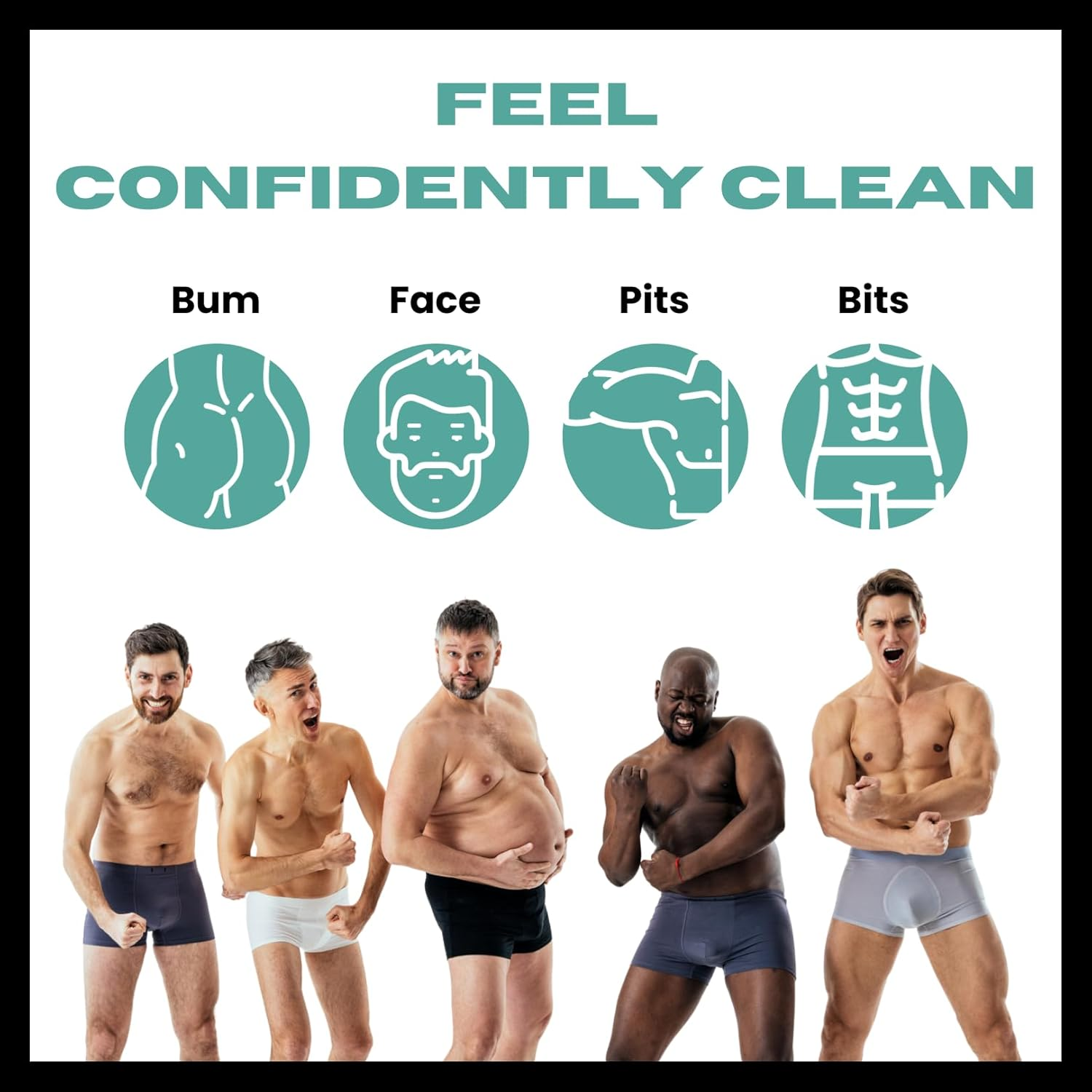 Bloke Wipes Flushable Wipes for Men &ndash; 1 Pack (40 XL Wipes) &ndash; Mint & Eucalyptus &ndash; Biodegradable Body, Bum, Face & Hygiene Wipes &ndash; Travel Friendly &ndash; Aussie Owned image number 3