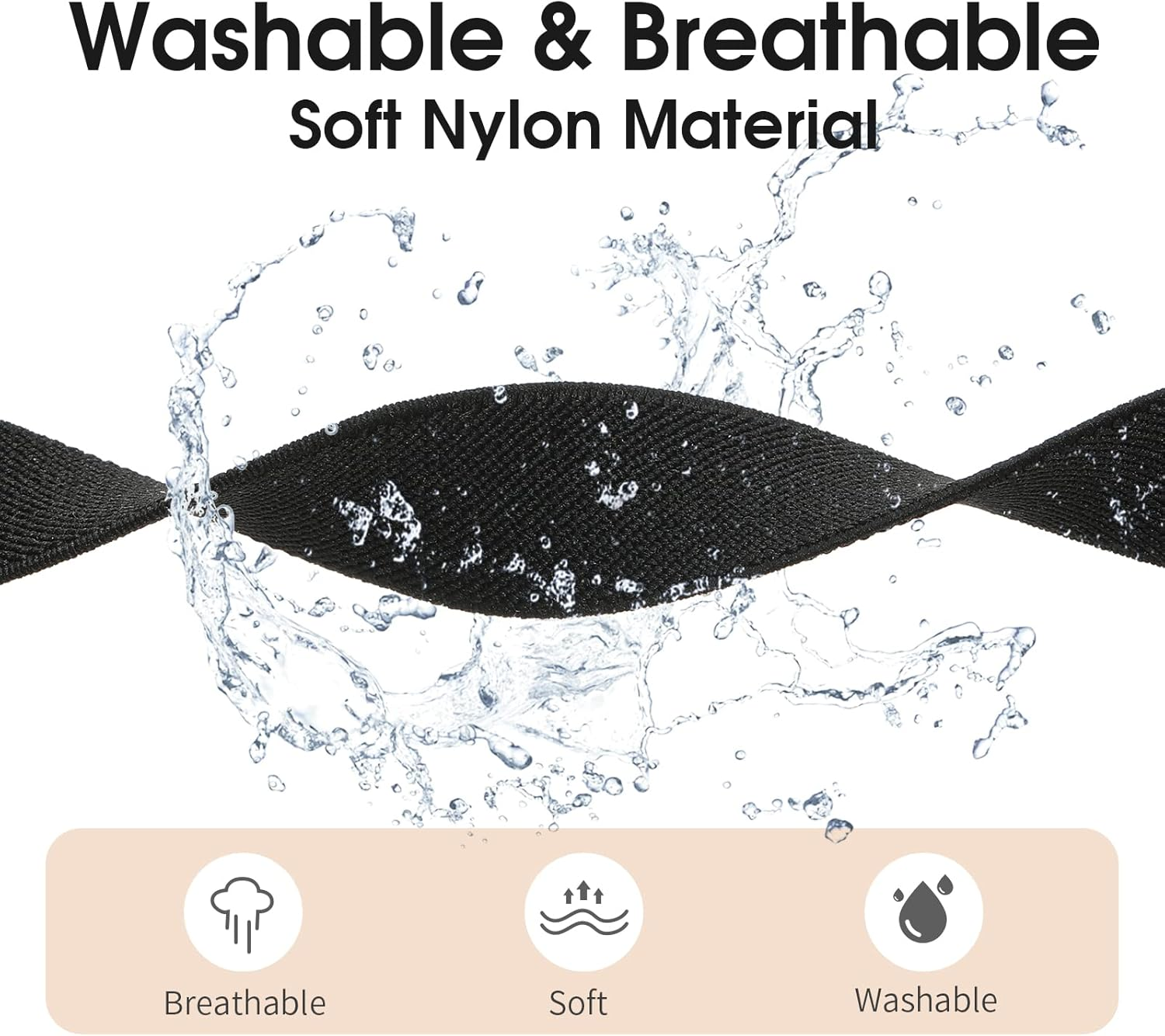 3 Packs Stretchy Nylon Bands Compatible with Garmin Instinct/Instinct 2 Solar, 22Mm Sport Breathable Wristband for Garmin Instinct Tactical/Solar/Tide/Esports image number 5