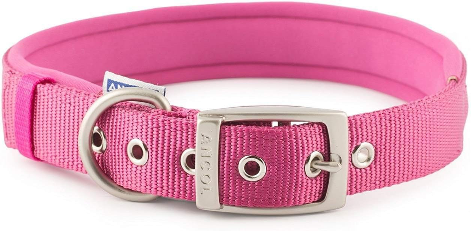 Ancol Heritage Nylon Padded Dog Collar, X-Large, Black image number 2