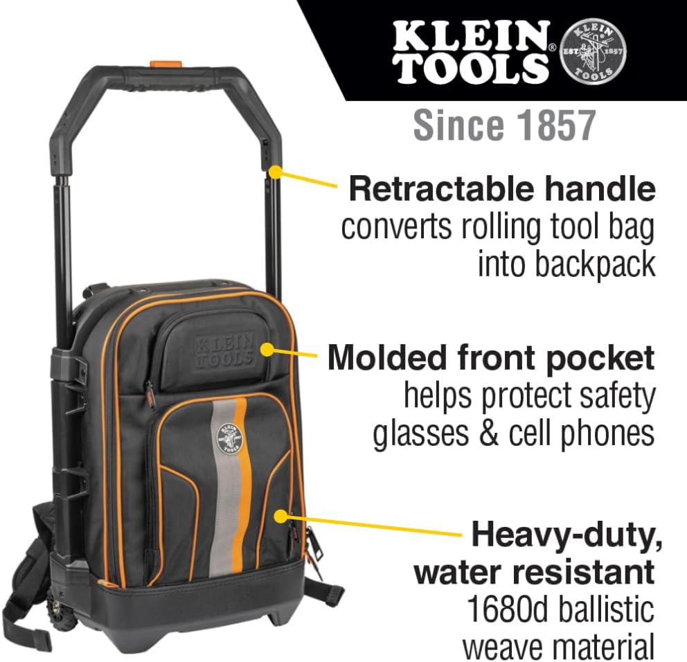 Klein Tools Tradesman Pro Rolling Tool Backpack image number 4
