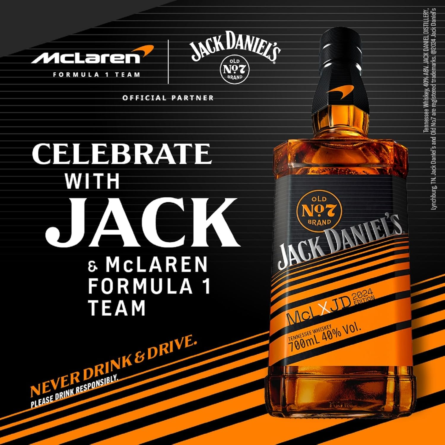 Jack Daniel'S Tennessee Whiskey Mclaren F1 Racing Edition 2 700Ml image number 1