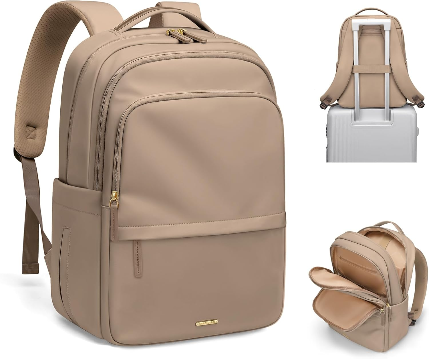 GOLF SUPAGS Multifunctional Laptop Backpack for Work Travel Leisure Business Backpack for Women Fits 15.6 Inch Notebook image number 2